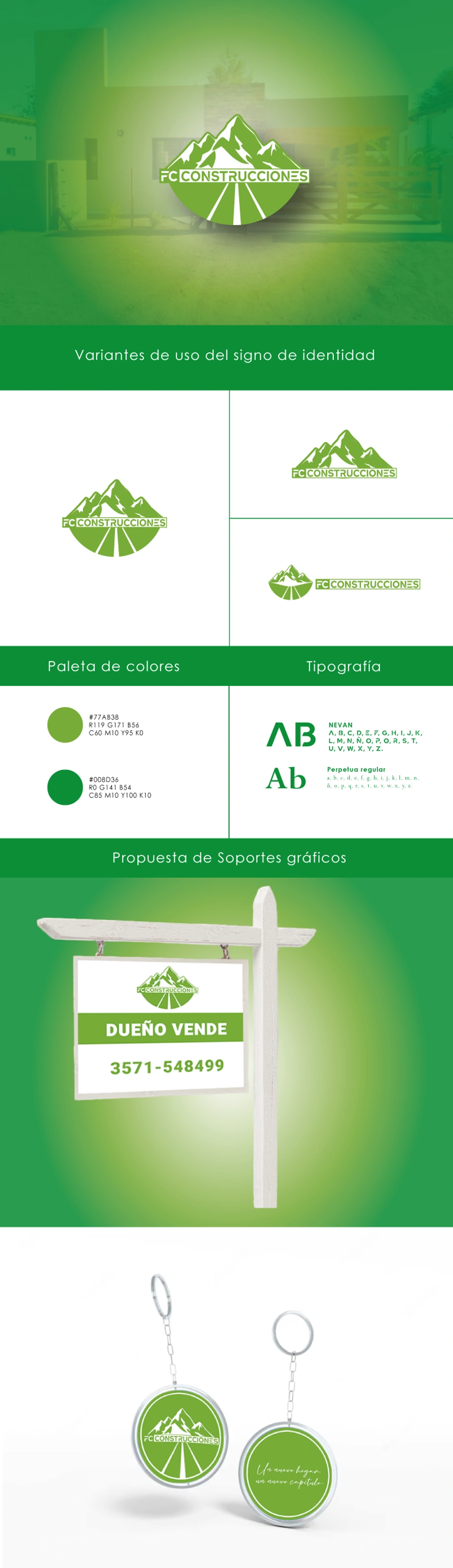 Identidad visual de FC Construcciones