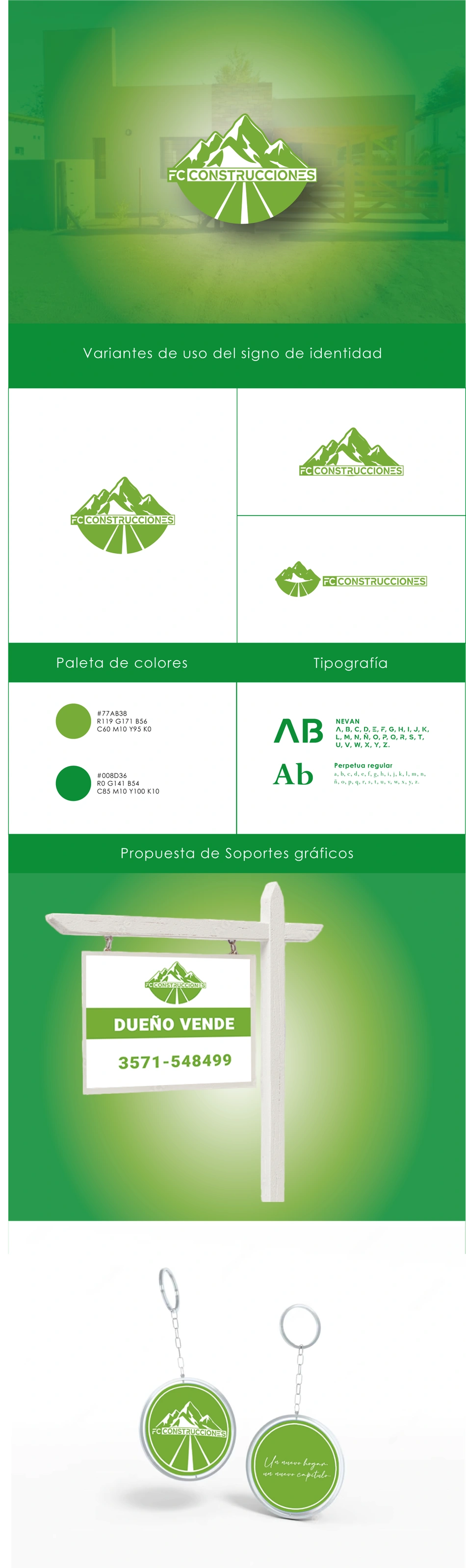 Identidad visual de FC Construcciones